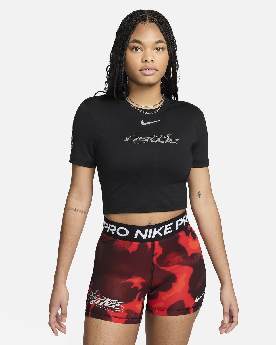 <p><a href="https://go.redirectingat.com?id=74968X1596630&url=https%3A%2F%2Fwww.nike.com%2Ft%2Fmegan-thee-stallion-womens-slim-cropped-t-shirt-VdQ6dM%2FFZ0471-010&sref=https%3A%2F%2Fwww.womenshealthmag.com%2Ffitness%2Fg46868284%2Fmegan-thee-stallion-nike-activewear-line%2F" rel="nofollow noopener" target="_blank" data-ylk="slk:Shop Now;elm:context_link;itc:0;sec:content-canvas" class="link ">Shop Now</a></p><p>Nike x Megan Thee Stallion Women's Slim Cropped T-Shirt</p><p>$40.00</p>