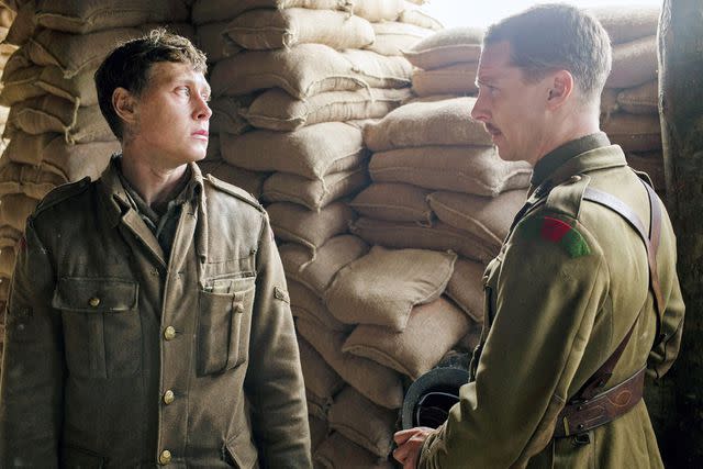 <p>Francois Duhamel/Universal Pictures/courtesy Everett Collection</p> George MacKay and Benedict Cumberbatch in '1917'