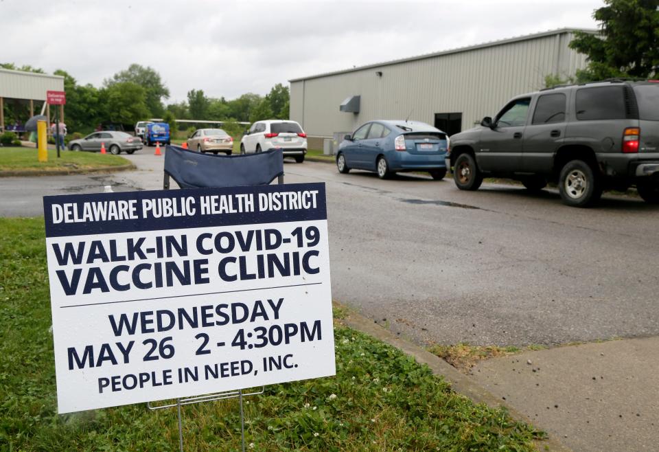 The Delaware Public Health District hosted a COVID vaccine clinic in 2021. County voters this November supported a 10-year renewal levy for the district.