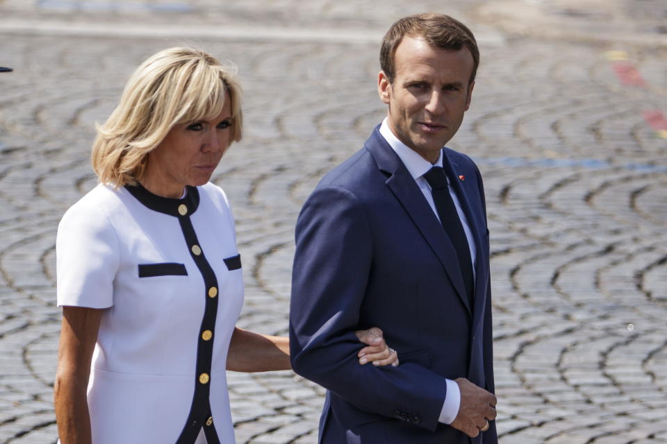 Emmanuel y Brigitte Macron