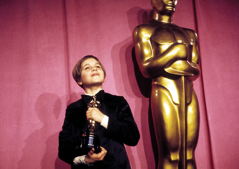 With her 1974 best supporting actress win for Paper Moon, O’Neal became the youngest Oscar winner, a record she still holds.