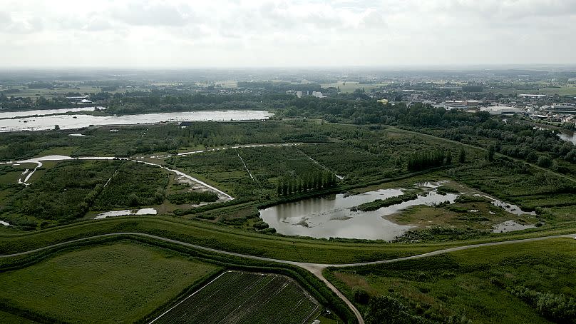 Flood control areas like this one help protect the Scheldt Valley during a storm surge