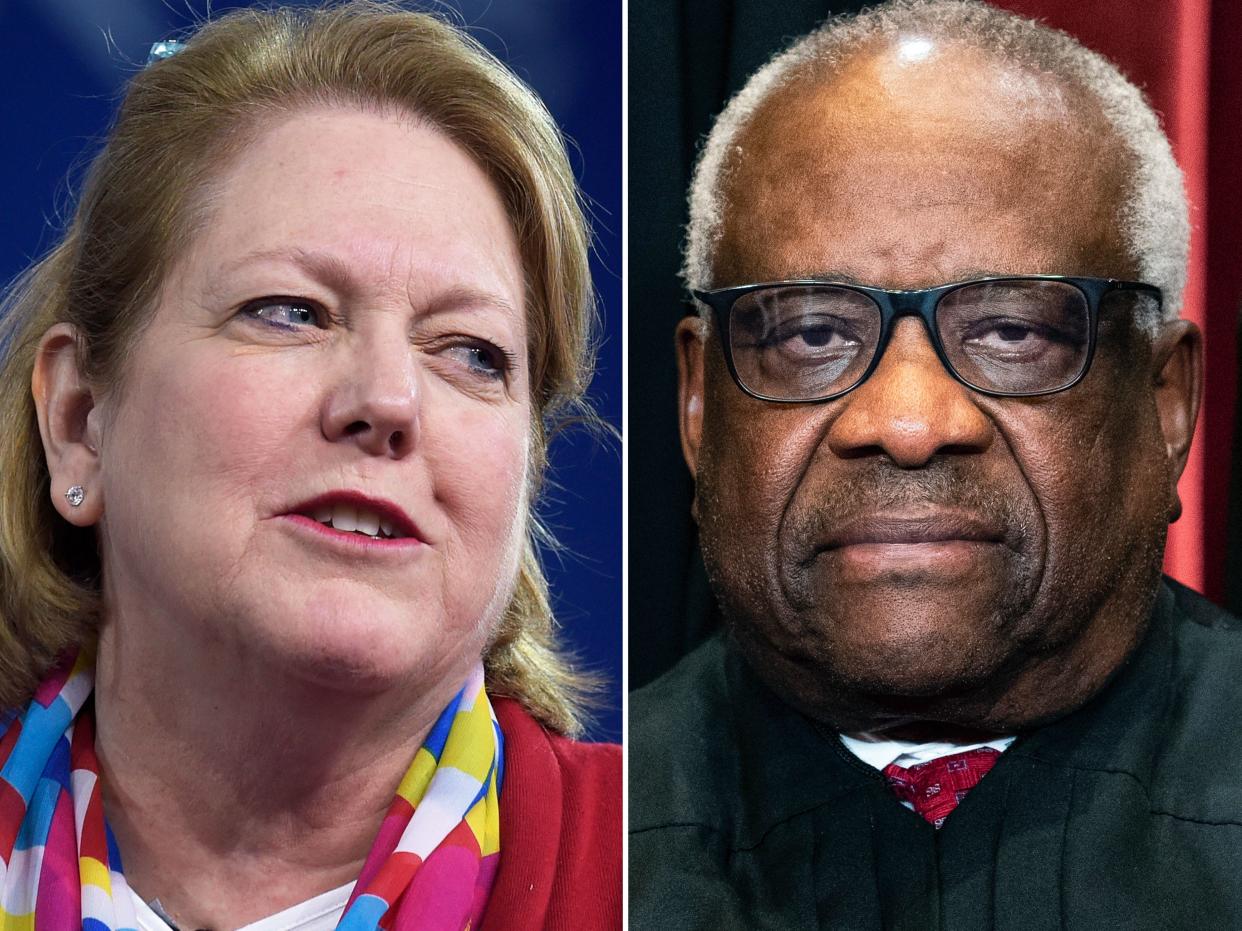 Associate Justice Clarence Thomas and his wife, Ginni.