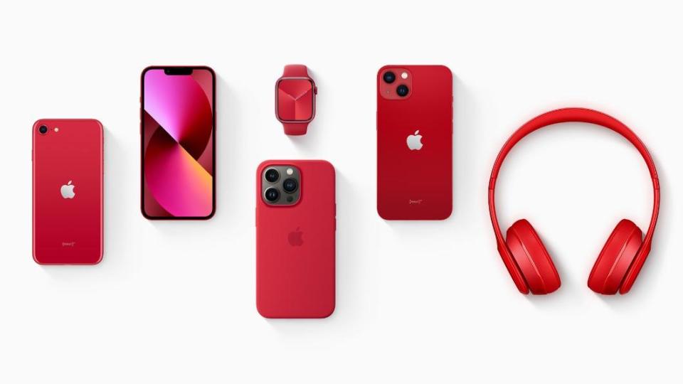 蘋果 (PRODUCT) RED產品具有相當特別的意義。（圖／翻攝自蘋果官網）