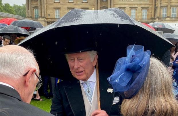 Isle of Wight County Press: Prince Charles at the first garden party. Picture by Michael Paler.