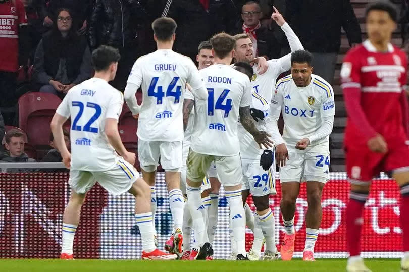 Leeds United should now have a settled line-up for the final two games of the season -Credit:Owen Humphreys/PA Wire