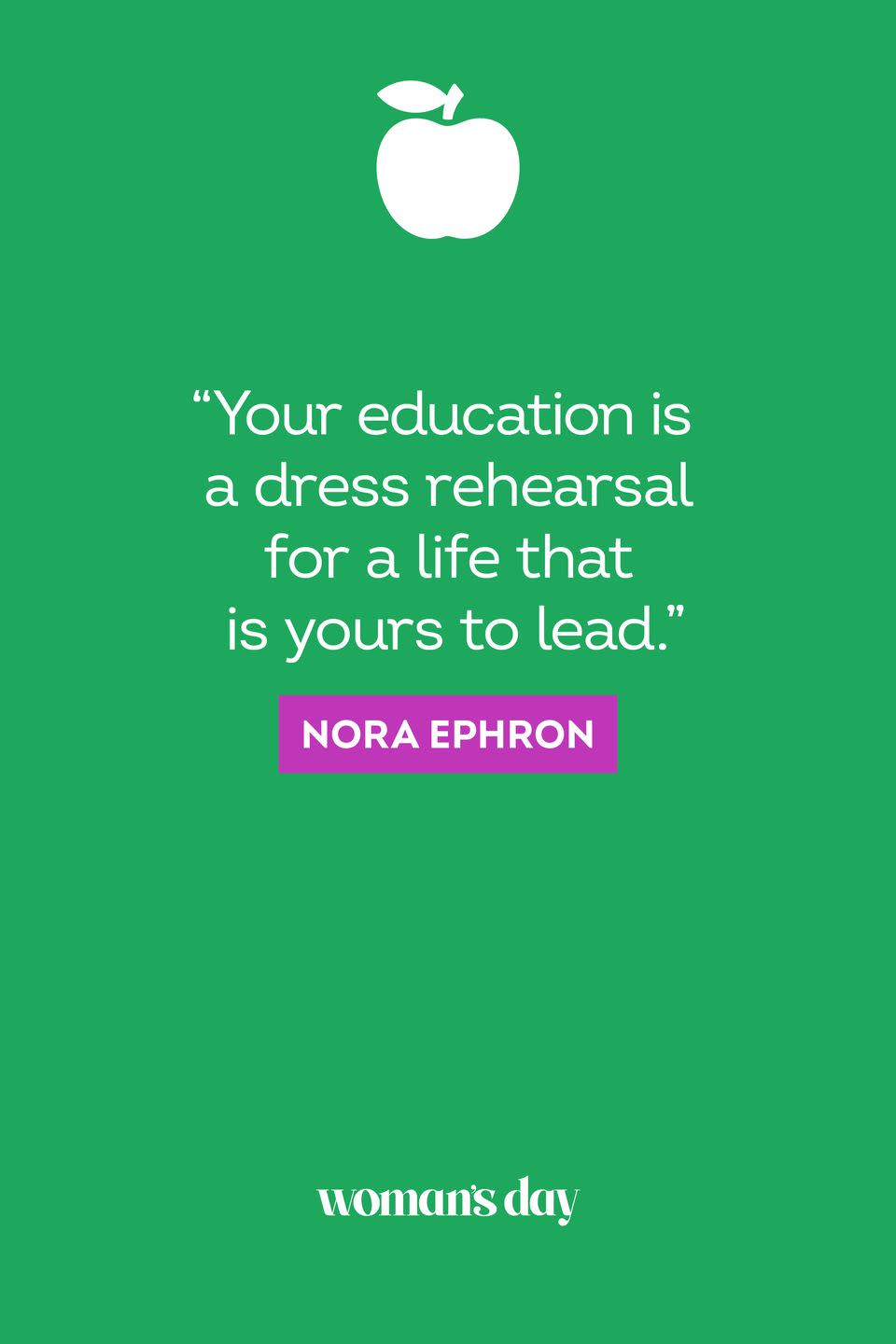 back to school quotes nora ephron