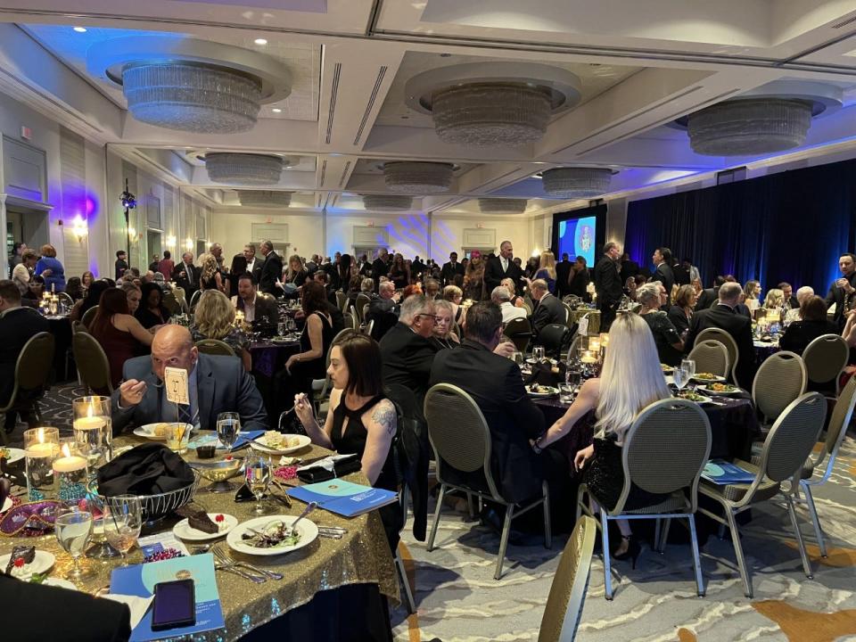 The Grand Ballroom at the Hilton Daytona Beach Oceanfront Resort was packed in February for First Step Shelter's first Mayor's Gala fundraiser. For the second annual shelter gala next year, organizers are moving to a larger ballroom and hoping to go from 424 guests this year to at least 500 in 2024.