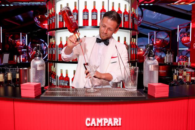 The bold red color of Campari is unmistakable in a Negroni. (Photo: Arnold Jerocki via Getty Images)