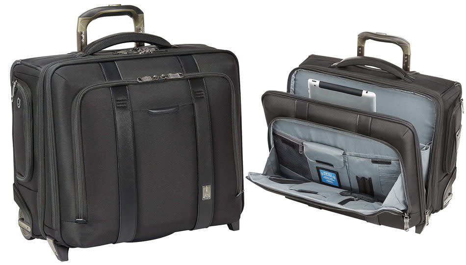 The Travelpro Crew Executive Choice 2-Wheeled Brief Bag is an incredible 64 percent off! (Photo: Amazon)