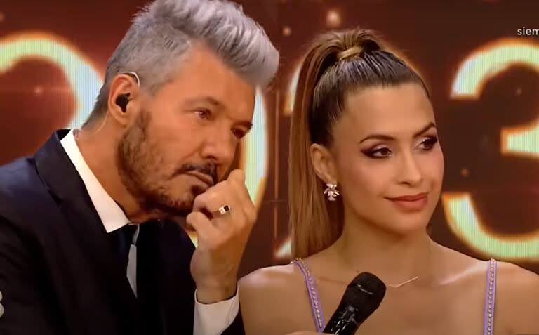 Marcelo Tinelli y Milett FIgueroa