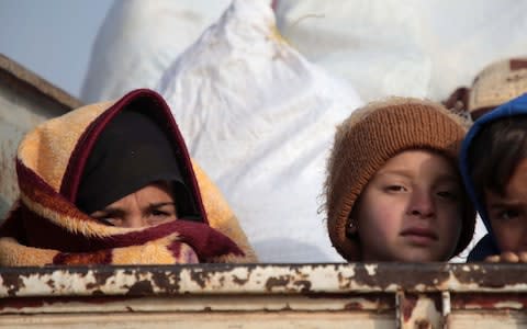 The UN said aid is crucial to helping the millions of displaced Syrians - Credit: AAREF WATAD/AFP/Getty Images