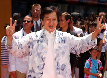 Jackie Chan at the Hollywood premiere of Walt Disney's Around the World in 80 Days