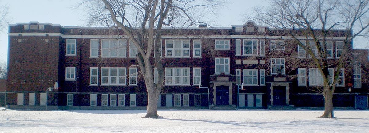 At John English Junior Middle School in Etobicoke, parents of French immersion students say they're upset some kids will have had at least four different teachers before the school year ends, one of whom couldn't speak French.  (John English Junior Middle School/Facebook - image credit)