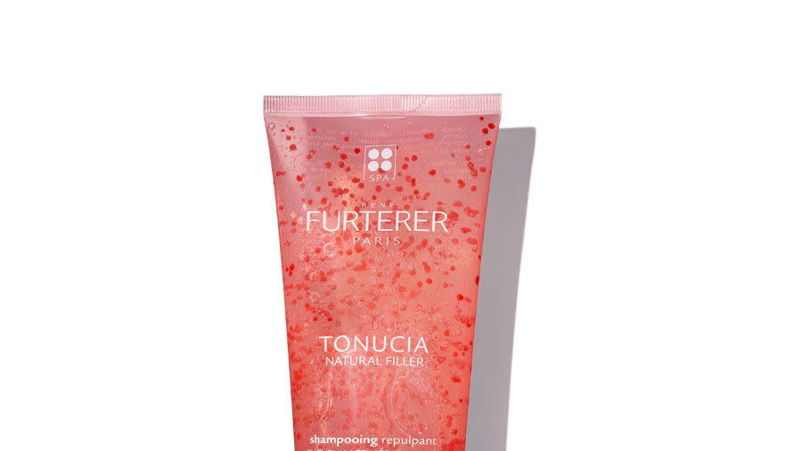 A bottle of René Furterer Tonucia Replumping Shampoo