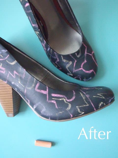 AFTER: Chalk-Painted Shoes