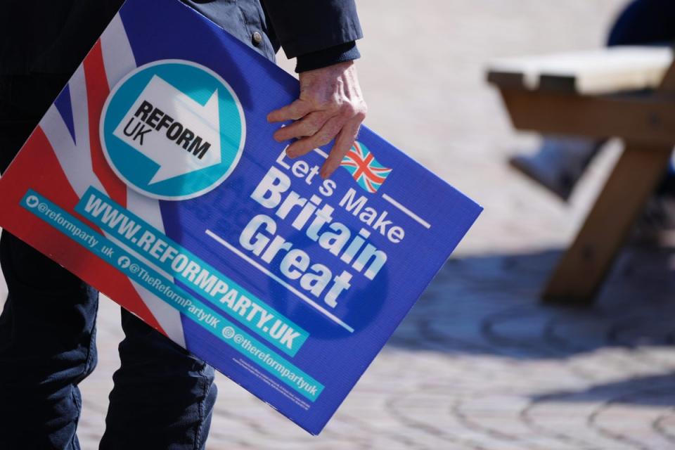 Reform UK was originally formed as the Brexit Party (PA Wire)