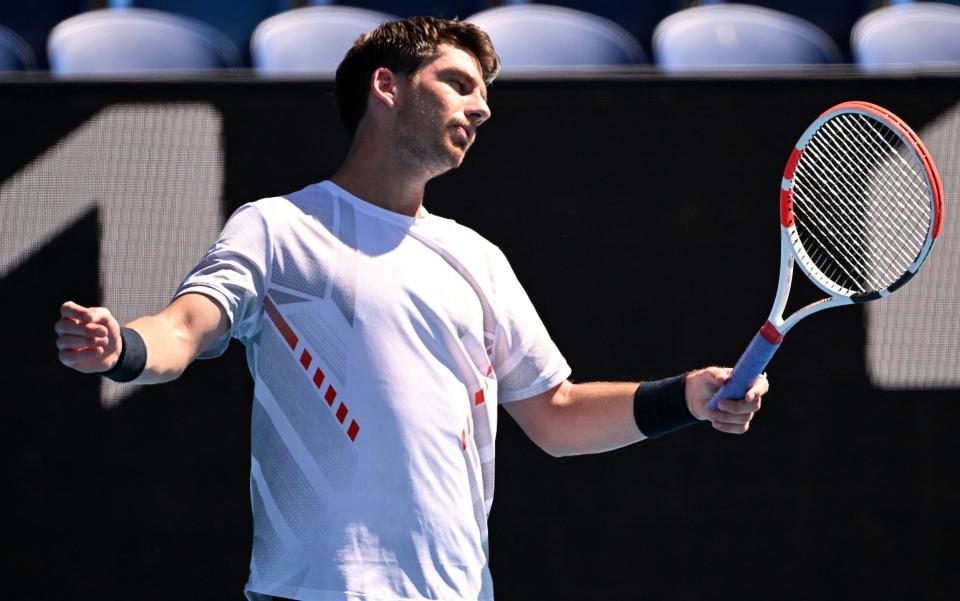 Cameron Norrie shows his disappointment - REUTERS