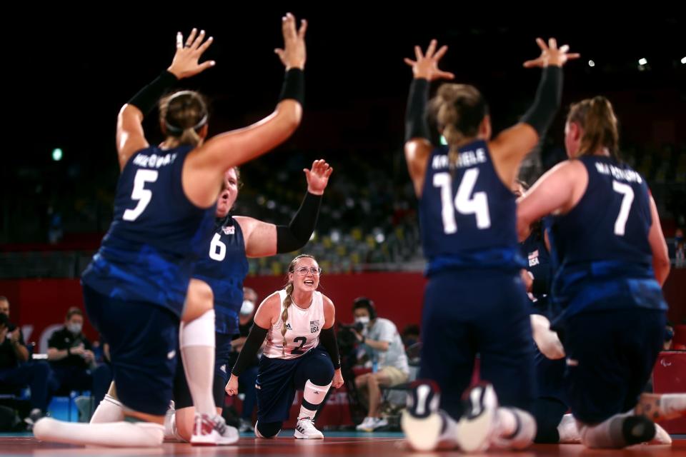 USA paralympic volleyball.