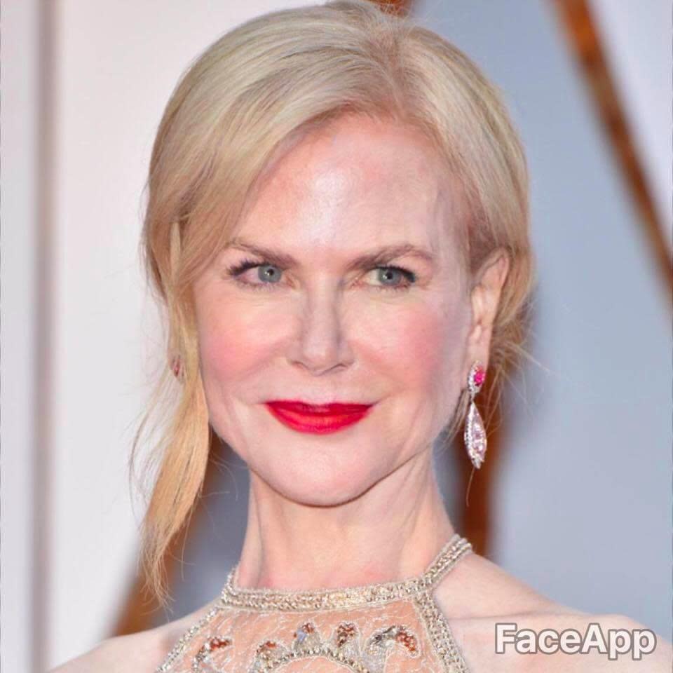 Here's what your fave celebs look like with the Aging App