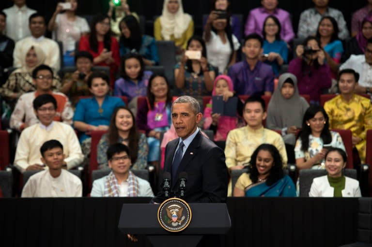 During his week-long Asia swing, President Barack Obama touted his years growing up in Southeast Asia, vowed to become the first president to visit Laos and chatted with audience members in Bahasa Indonesia