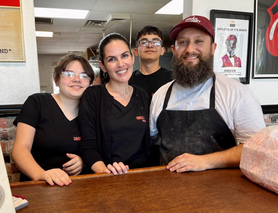 Enrico Aguila owns Uncle Rico's with his wife Cira. Their children Javier, 15, and Sarah, 12, help out at the Fort Myers pizzeria.