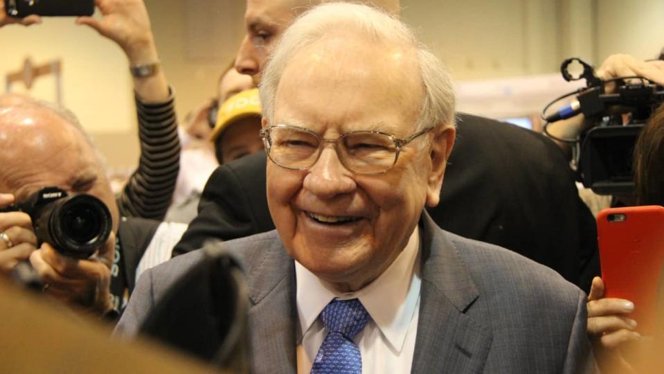 Warren Buffett at a Berkshire Hathaway annual general meeting