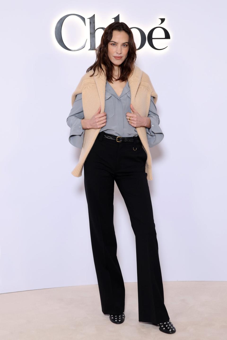 Alexa Chung attends the Chloé show (Chloé)