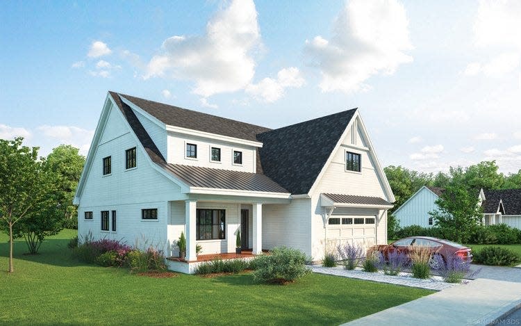 White Pine, one of JHR Development's designs for its new single-family units being built at Woodstone, the new neighborhood on the former Mary McIntire Davis property.