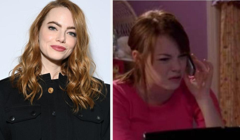 Emma Stone now vs. when she appeared in "Malcolm in the Middle."
