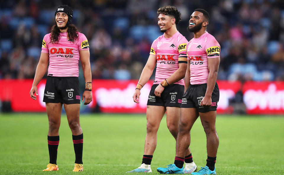 Jarome Luai, pictured here in action for the Penrith Panthers.