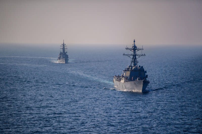 The U.S. military and Houthi rebels traded attacks on Thursday amid rising tensions in the Middle East. File Photo by PFC3 Samantha Alaman/U.S. Navy/UPI