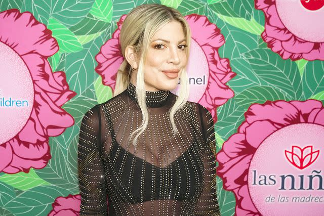 <p>Andrew J Cunningham/Getty</p> Tori Spelling