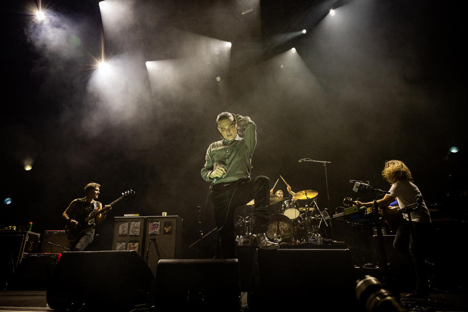 My Chemical Romance performs at Barclays Center in Brooklyn, New York on September 11th, 2022.