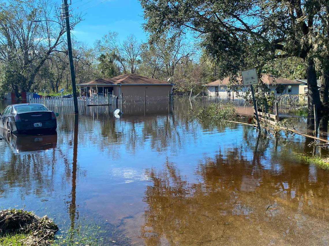 Floodwaters caused by Hurricane Ian submerged much of the rural town of Arcadia in Southwest Florida.