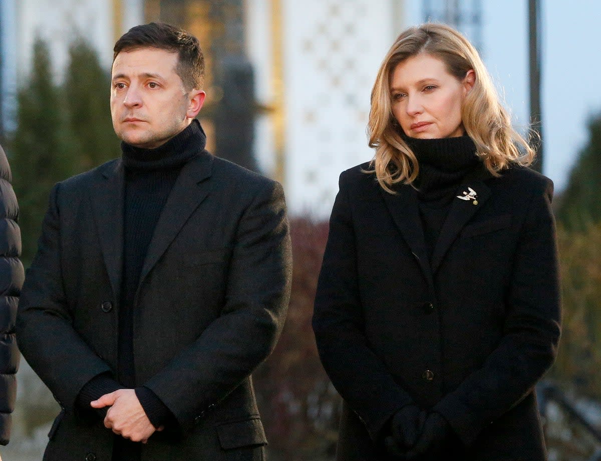 Ukraine President Volodymyr Zelensky and his wife pictured in 2019, three years before Russia’s invasion  (Copyright 2019 The Associated Press. All rights reserved)