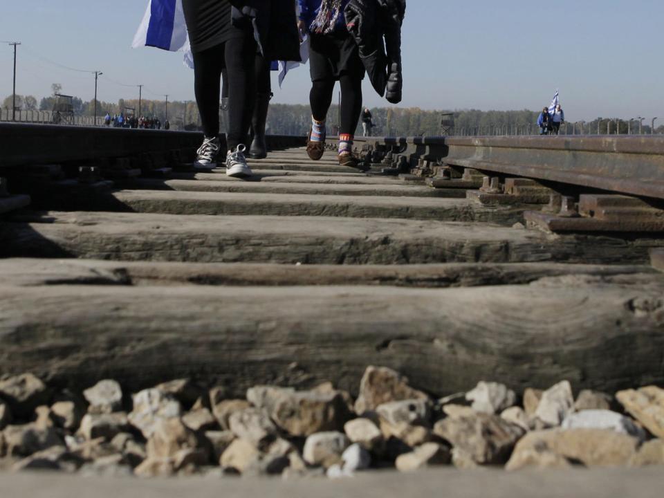 auschwitz train tracks