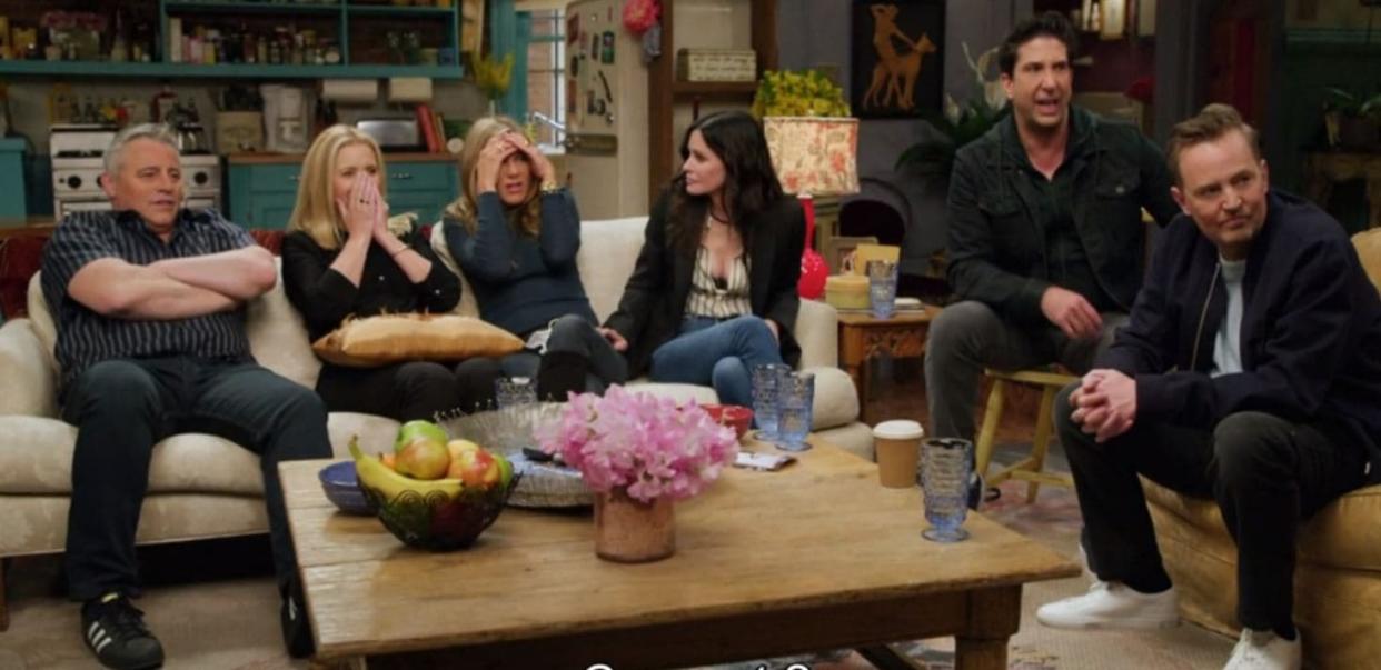 Les acteurs de Friends dans l'épisode spécial le 27 mai 2021. - HBO Max 