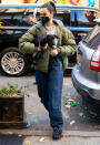 <p>Dua Lipa totes her dog Dexter around New York City on Tuesday.</p>