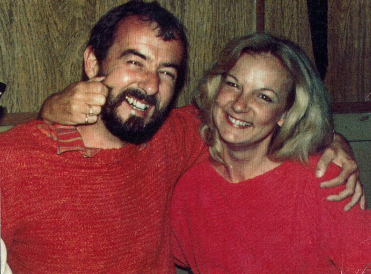 Paul Cosner, who disappeared in 1984, is pictured with his sister, Sharon Sellitto, who is interviewed in the Oxygen True Crime documentary “Manifesto of a Serial Killer."