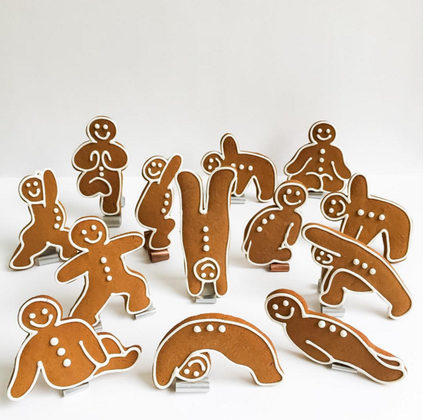 Yoga Gingerbread Men