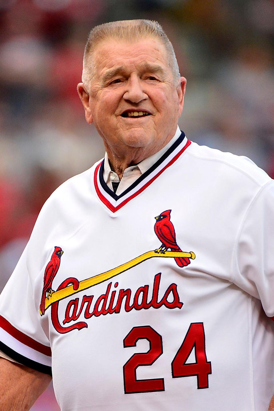 Manager Whitey Herzog led the St. Louis Cardinals to three World Series appearances, winning the 1982 Series over the Milwaukee Brewers.