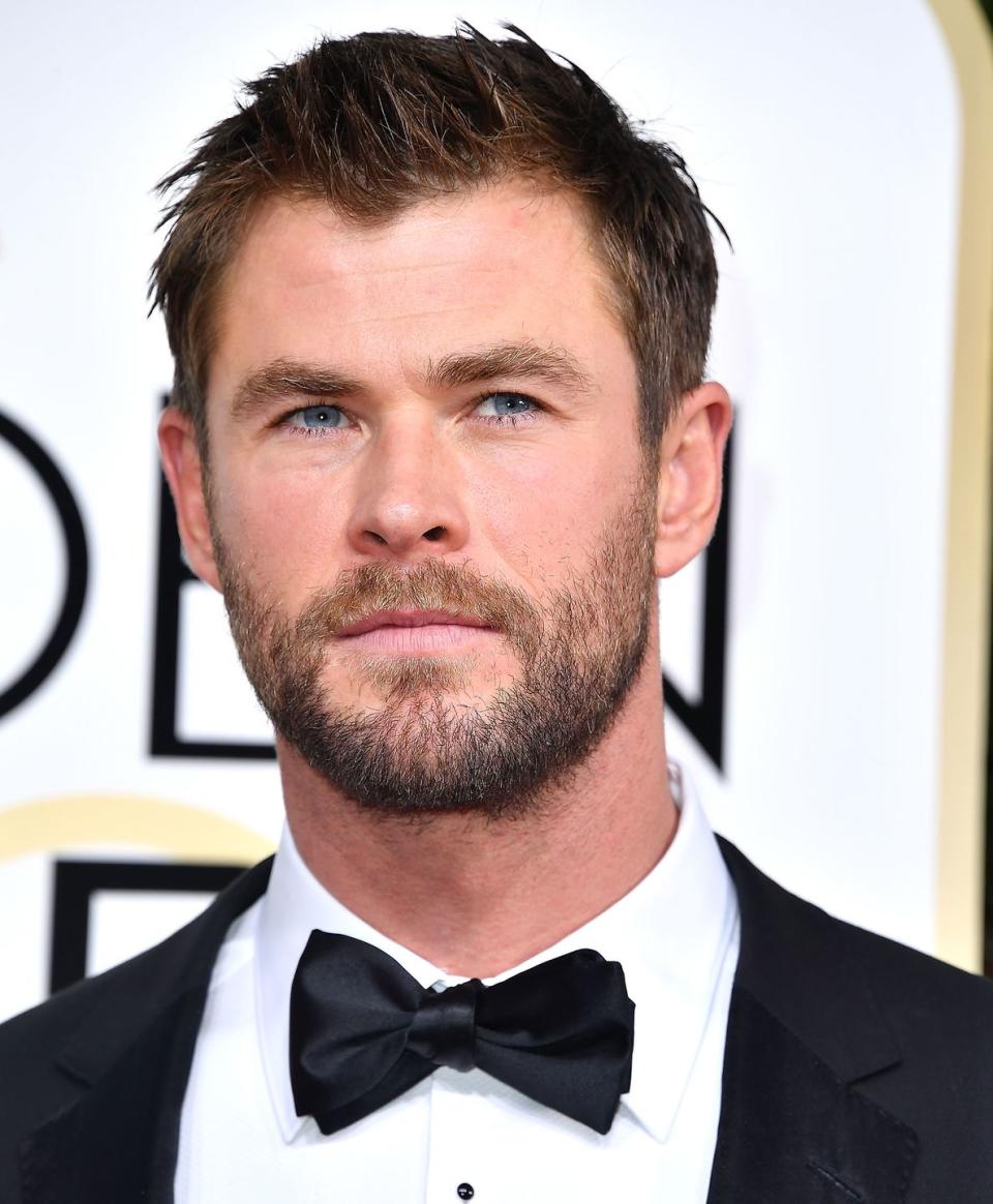 <p>Chris alternates between clean-shaven and bearded seamlessly.</p>