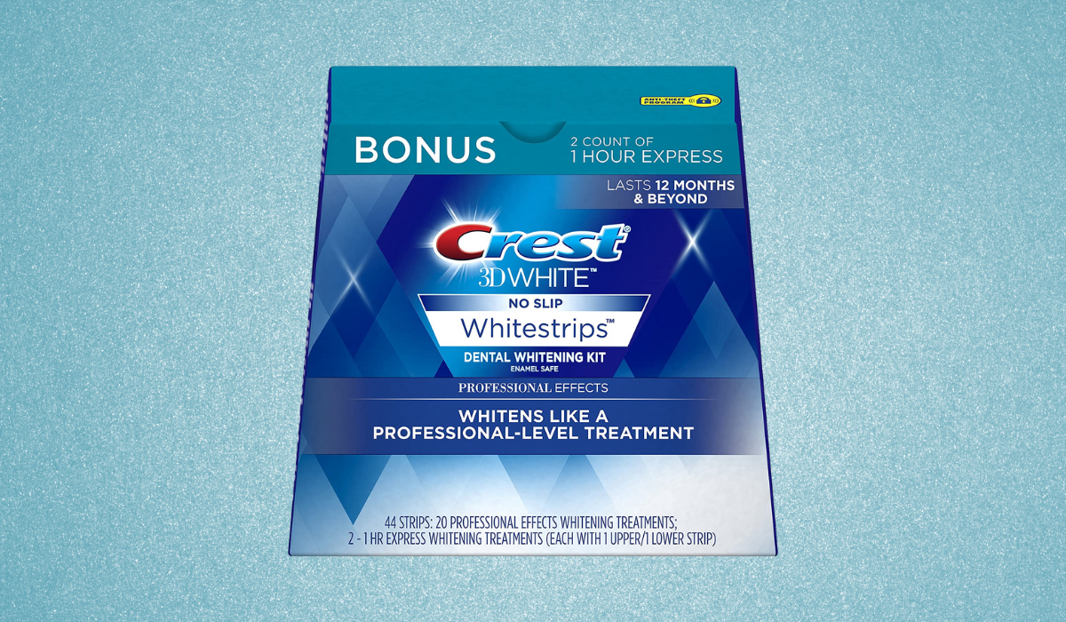 box of crest 3d whitestrips