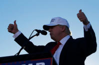 Republican U.S. presidential nominee Donald Trump holds a campaign rally in Naples, Florida, U.S. October 23, 2016. REUTERS/Jonathan Ernst