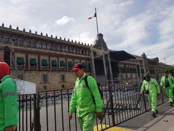 Trabajadores comenzaron a instalar  templete.