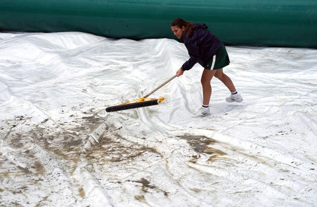 The first week has been hit by bad weather 