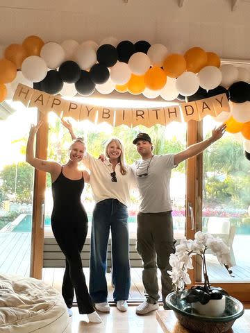 <p>Christie Brinkley/Instagram</p> Christie Brinkley celebrating her birthday with her kids