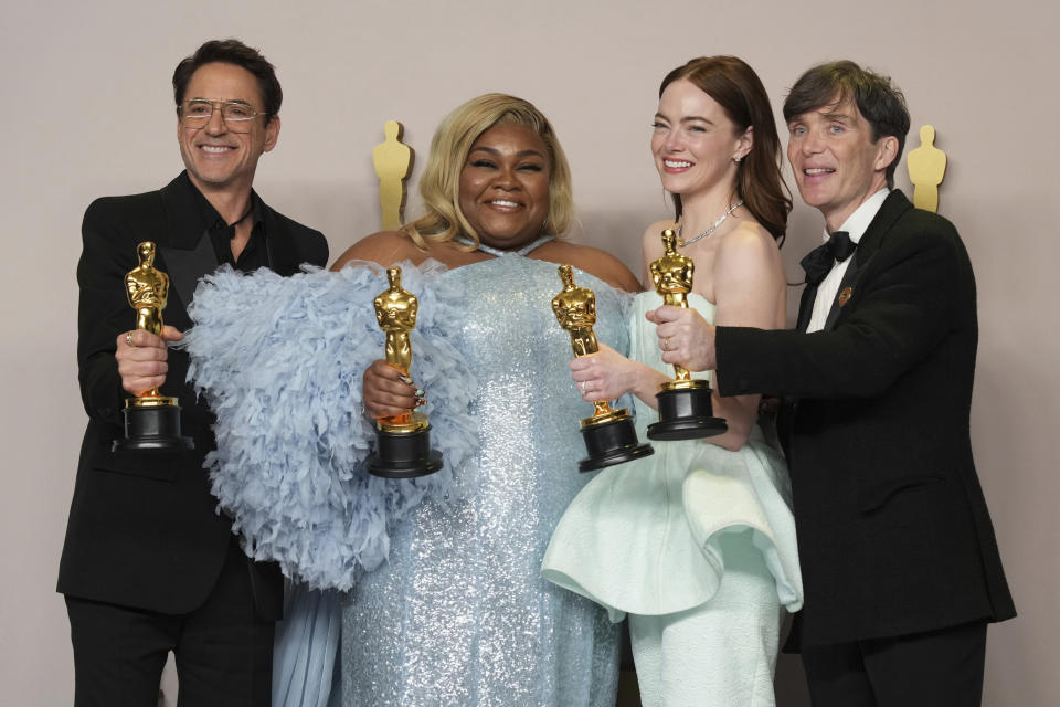 Oscars get audience bump from 'Barbie' and 'Oppenheimer,' but ratings