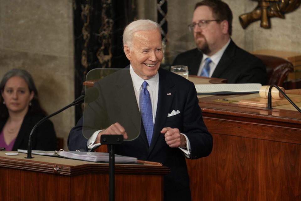 President Joe Biden delivers the State of the Union address to Congress at the U.S. Capitol in Washington on Mar 7, 2024.